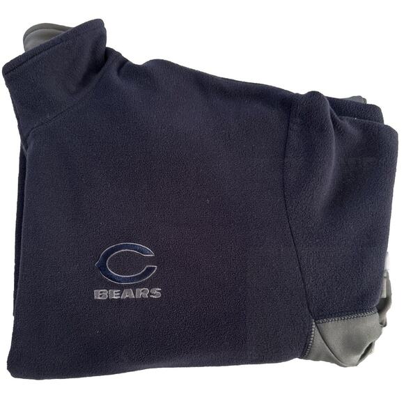 Men’s Chicago Bears NFL Team Apparel 2XL Blue Gray Pullover 1/4 Zip - Picture 6 of 6